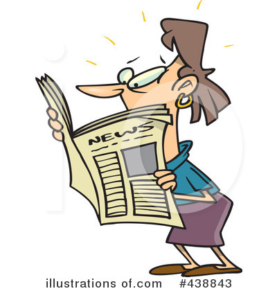 Royalty-Free (RF) News Clipart Illustration by toonaday - Stock Sample #438843