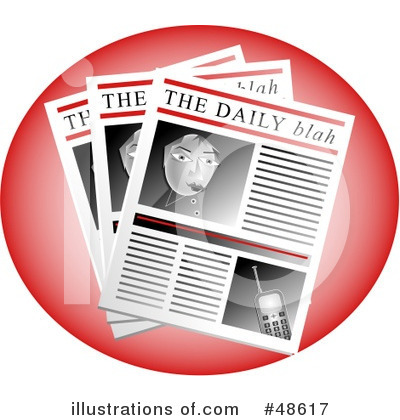 Royalty-Free (RF) News Clipart Illustration by Prawny - Stock Sample #48617
