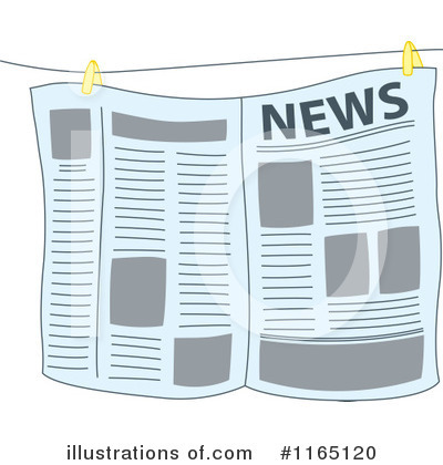 Royalty-Free (RF) Newspaper Clipart Illustration by Cherie Reve - Stock Sample #1165120