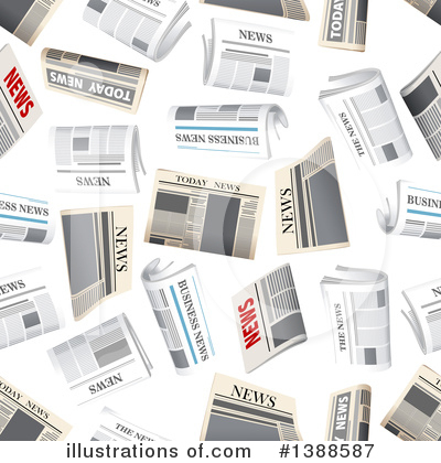 Royalty-Free (RF) Newspaper Clipart Illustration by Vector Tradition SM - Stock Sample #1388587