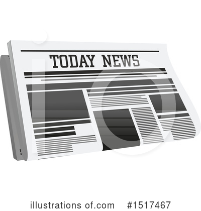 Royalty-Free (RF) Newspaper Clipart Illustration by Vector Tradition SM - Stock Sample #1517467