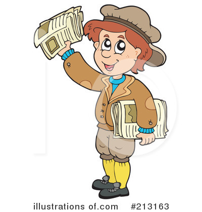Paper Boy Clipart #213163 by visekart