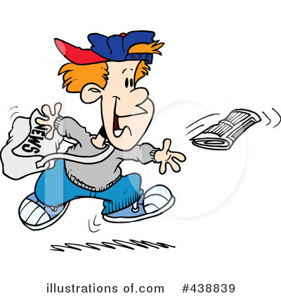 Paper Boy Clipart #438839 by toonaday