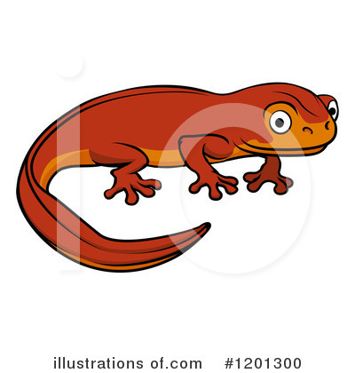 Salamander Clipart #1201300 by AtStockIllustration