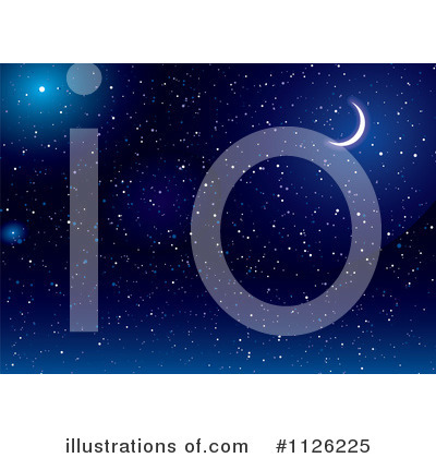 Starry Sky Clipart #1126225 by michaeltravers
