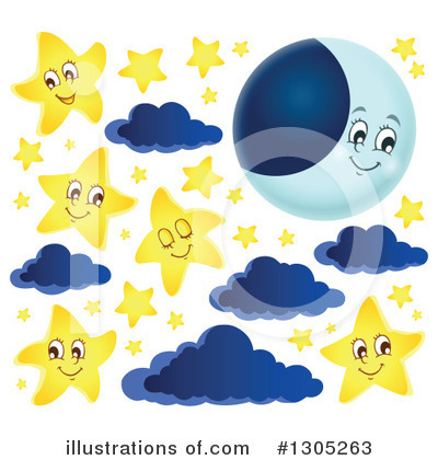 Crescent Moon Clipart #1305263 by visekart
