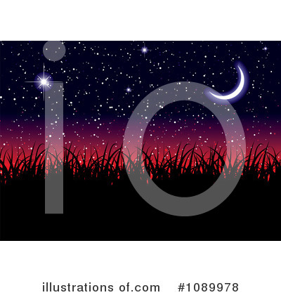 Royalty-Free (RF) Night Sky Clipart Illustration by michaeltravers - Stock Sample #1089978