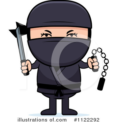 Royalty-Free (RF) Ninja Clipart Illustration by Cory Thoman - Stock Sample #1122292