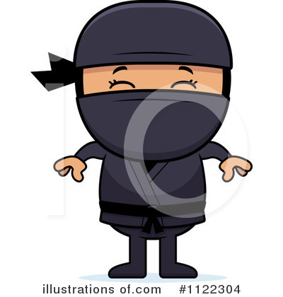 Royalty-Free (RF) Ninja Clipart Illustration by Cory Thoman - Stock Sample #1122304