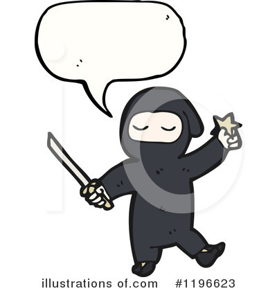 Royalty-Free (RF) Ninja Clipart Illustration by lineartestpilot - Stock Sample #1196623