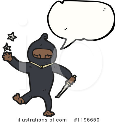 Royalty-Free (RF) Ninja Clipart Illustration by lineartestpilot - Stock Sample #1196650