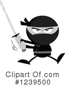 Ninja Clipart #1239500 by Hit Toon