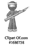 Ninja Clipart #1686738 by Leo Blanchette