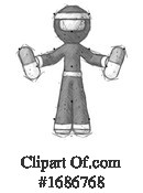 Ninja Clipart #1686768 by Leo Blanchette