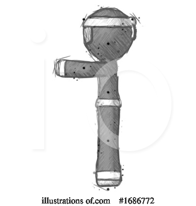 Royalty-Free (RF) Ninja Clipart Illustration by Leo Blanchette - Stock Sample #1686772