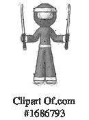 Ninja Clipart #1686793 by Leo Blanchette