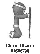 Ninja Clipart #1686798 by Leo Blanchette