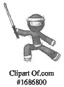 Ninja Clipart #1686800 by Leo Blanchette