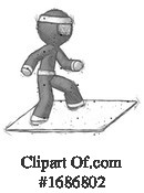 Ninja Clipart #1686802 by Leo Blanchette