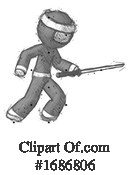 Ninja Clipart #1686806 by Leo Blanchette