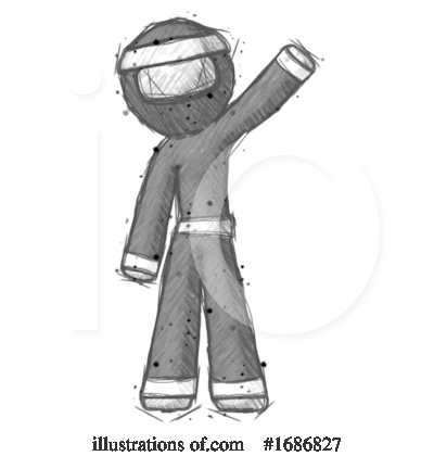 Royalty-Free (RF) Ninja Clipart Illustration by Leo Blanchette - Stock Sample #1686827