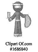 Ninja Clipart #1686840 by Leo Blanchette