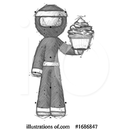 Royalty-Free (RF) Ninja Clipart Illustration by Leo Blanchette - Stock Sample #1686847