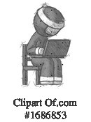 Ninja Clipart #1686853 by Leo Blanchette