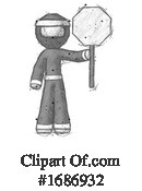 Ninja Clipart #1686932 by Leo Blanchette