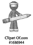 Ninja Clipart #1686944 by Leo Blanchette