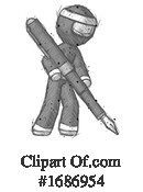 Ninja Clipart #1686954 by Leo Blanchette