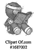 Ninja Clipart #1687002 by Leo Blanchette