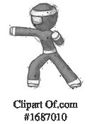 Ninja Clipart #1687010 by Leo Blanchette