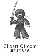 Ninja Clipart #219686 by Leo Blanchette