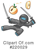Ninja Clipart #220029 by Leo Blanchette