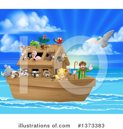 Royalty-Free (RF) Noahs Ark Clipart Illustration by AtStockIllustration - Stock Sample #1373383