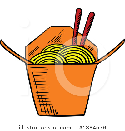 Royalty-Free (RF) Noodles Clipart Illustration by Vector Tradition SM - Stock Sample #1384576