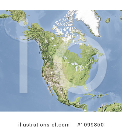North America Clipart #1099850 by Michael Schmeling