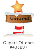 North Pole Sign Clipart #436237 by Pams Clipart