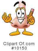 Nose Clipart #10150 by Mascot Junction