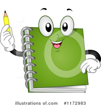 Royalty-Free (RF) Notebook Clipart Illustration by BNP Design Studio - Stock Sample #1172983
