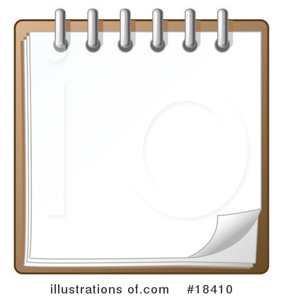 Royalty-Free (RF) Notebook Clipart Illustration by Leo Blanchette - Stock Sample #18410