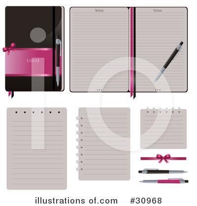 Notebook Clipart #30968 by Melisende Vector