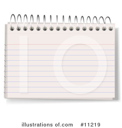 Royalty-Free (RF) Notecard Clipart Illustration by Leo Blanchette - Stock Sample #11219