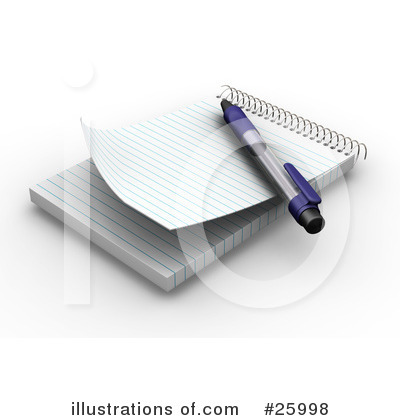 Notepad Clipart #25998 by KJ Pargeter