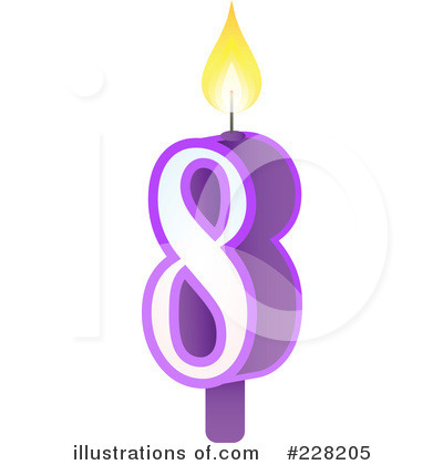 Royalty-Free (RF) Number Candle Clipart Illustration by Tonis Pan - Stock Sample #228205