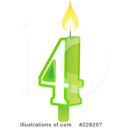 Royalty-Free (RF) Number Candle Clipart Illustration by Tonis Pan - Stock Sample #228207