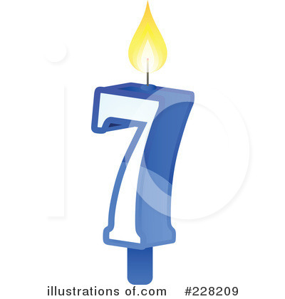 Royalty-Free (RF) Number Candle Clipart Illustration by Tonis Pan - Stock Sample #228209