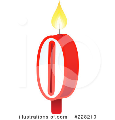Royalty-Free (RF) Number Candle Clipart Illustration by Tonis Pan - Stock Sample #228210
