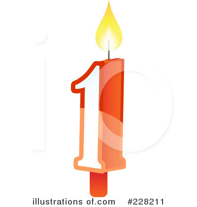 Royalty-Free (RF) Number Candle Clipart Illustration by Tonis Pan - Stock Sample #228211
